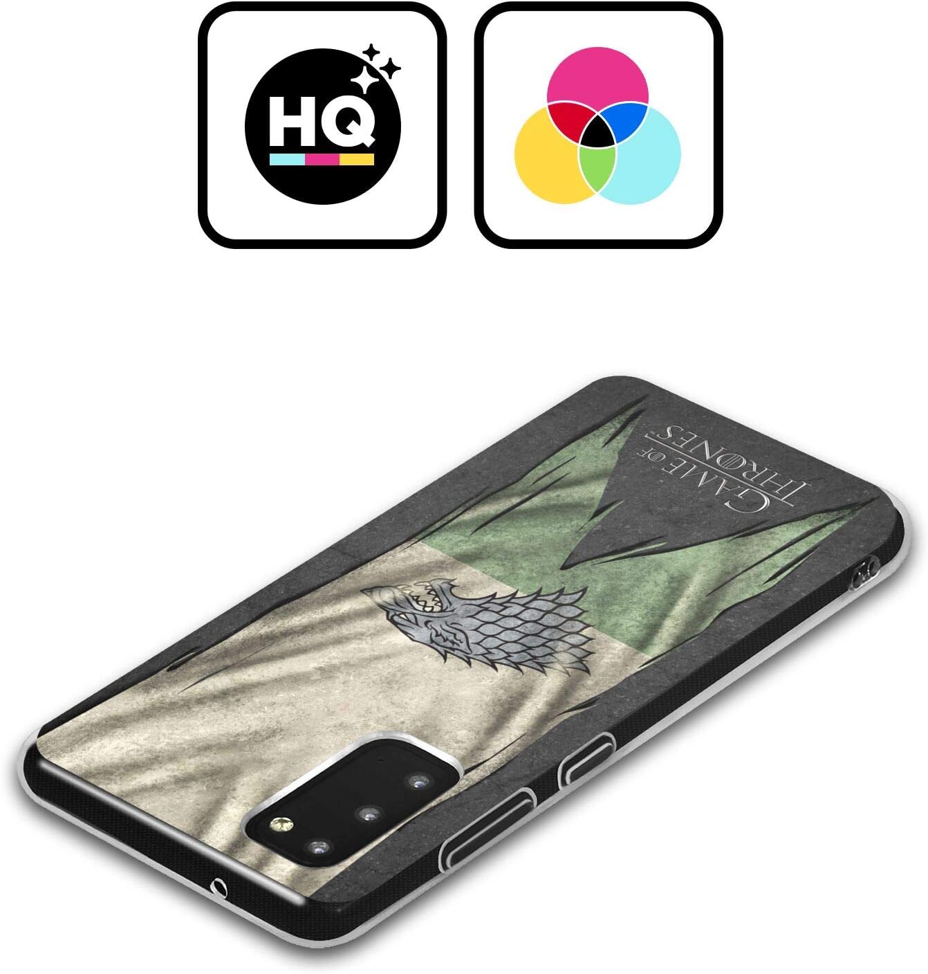 Head Case Designs Officially Licensed HBO Game of Thrones Stark Sigil Flags Soft Gel Case Compatible with Samsung Galaxy S22 5G