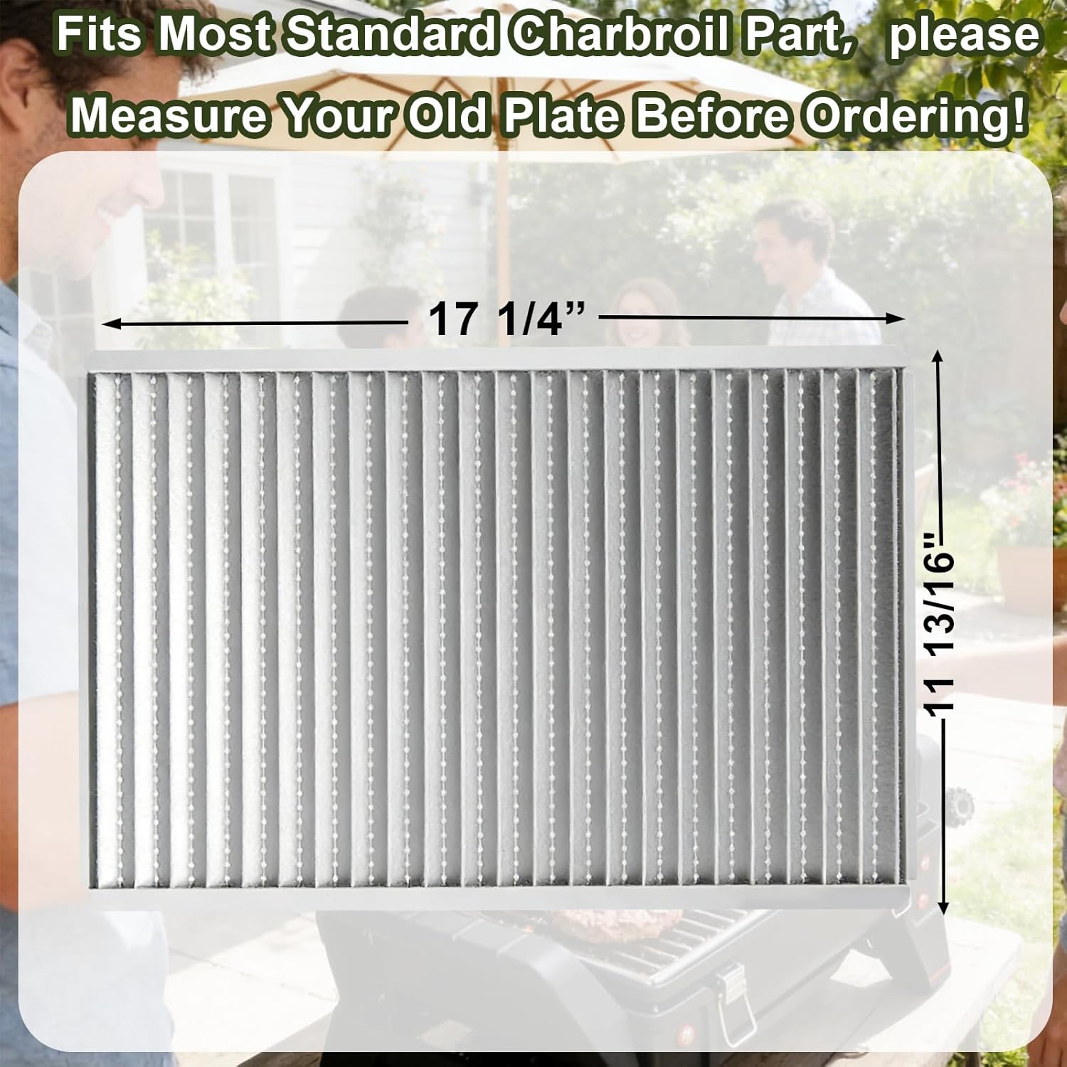 29102780 Grill Replacement Grate for Charbroil Grill2Go X200 TRU-Infrared 21401734, 21401856, 12401734, 12401734-A1, 13401856, Cooking Grate Replacement Parts for Charbroil Grill2Go