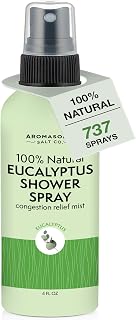 Aromasong Eucalyptus Shower Spray: 100% Pure Natural Aromatherapy Mist for Sinus Relief, Spa Steam, Saunas - 4oz Made in USA