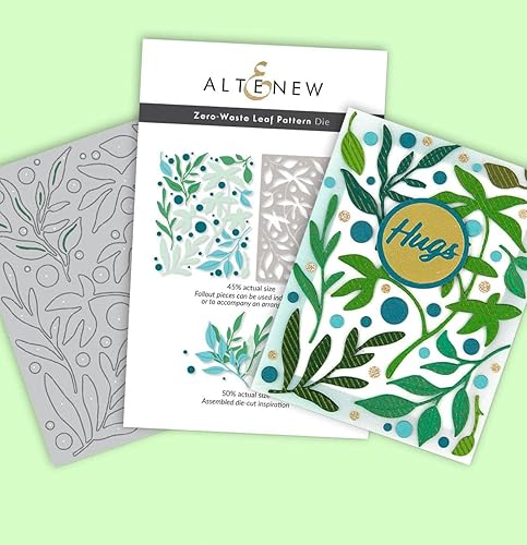 Miniatura 4 de Altenew Troquel con patrón de hojas sin residuos, hermosos troqueles florales para manualidades de papel, tarjetas y álbumes de recortes, troqueles