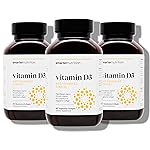 SMARTERNUTRITION Vegan Vitamin D3 5000 IU + Natural Vitamin K2 1100 mcg in Organic Coconut & Olive Oil - D3 K2 Supplement for Immune & Bone Support - 180 Softgels[90 Day Supply]