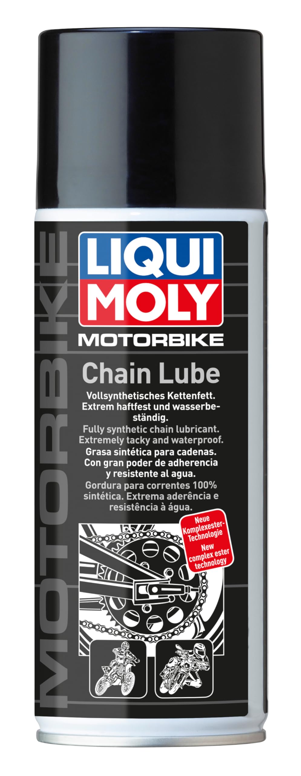 LIQUI MOLY Motorbike Spray para Cadenas, 400 ml, Lubricantes Adhesivos sin Cobre, SKU: 21714