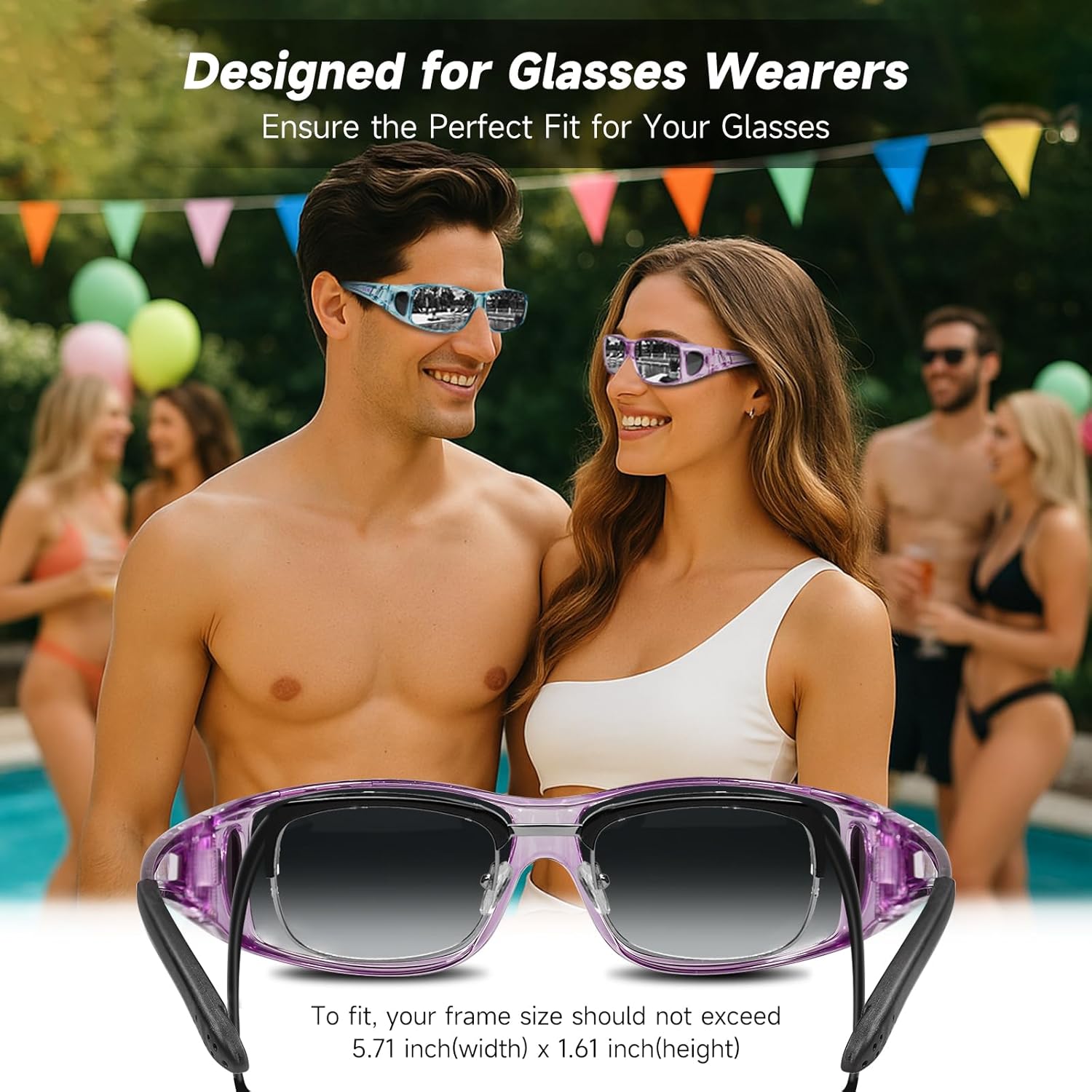 Night Driving Glasses Night Vision Glasses Fit Over Glasses Polarized Anti-Glare UV400 Gift for Men Women - Image 6