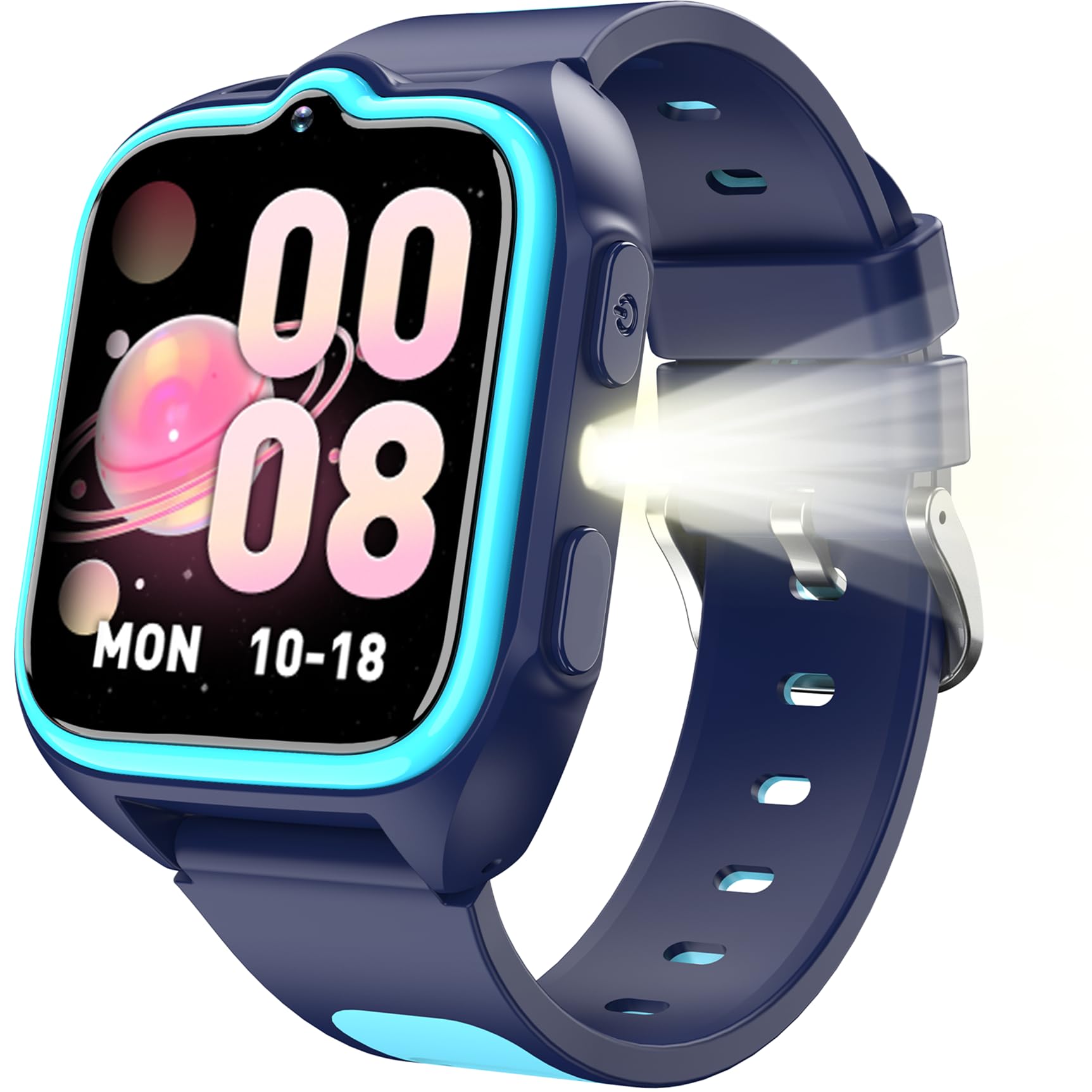 Blackview Reloj Inteligente Niño con Modo Deportivo, Linterna, Modo Aprendizaje, Audiolibros, 1.75”Smartwatch Niños, 20 Esferas, 30 Juegos, Cámara, Calculadora, Despertador, NO GPS, NO SIM
