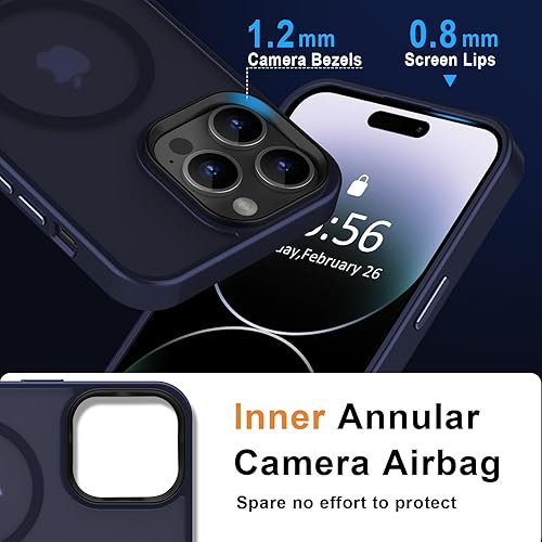 Vista 1390 de MOCCA - Funda magnética resistente para iPhone 11 de 6.1 pulgadas, compatible con MagSafe, protector de pantalla de vidrio + protector de lente