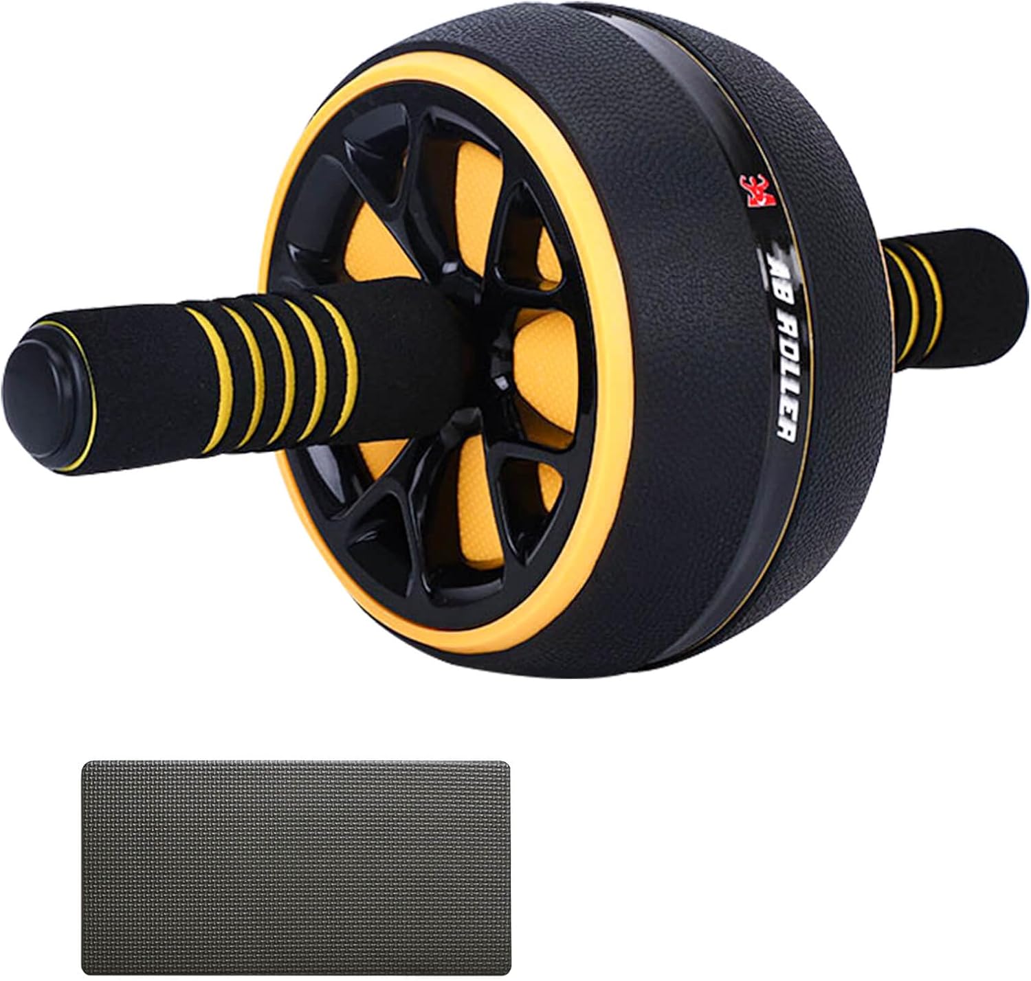 AB Wheel Roller, Exercise Abdominal Fitness Wheel, Work-out Strength-Training Roller, 12″W