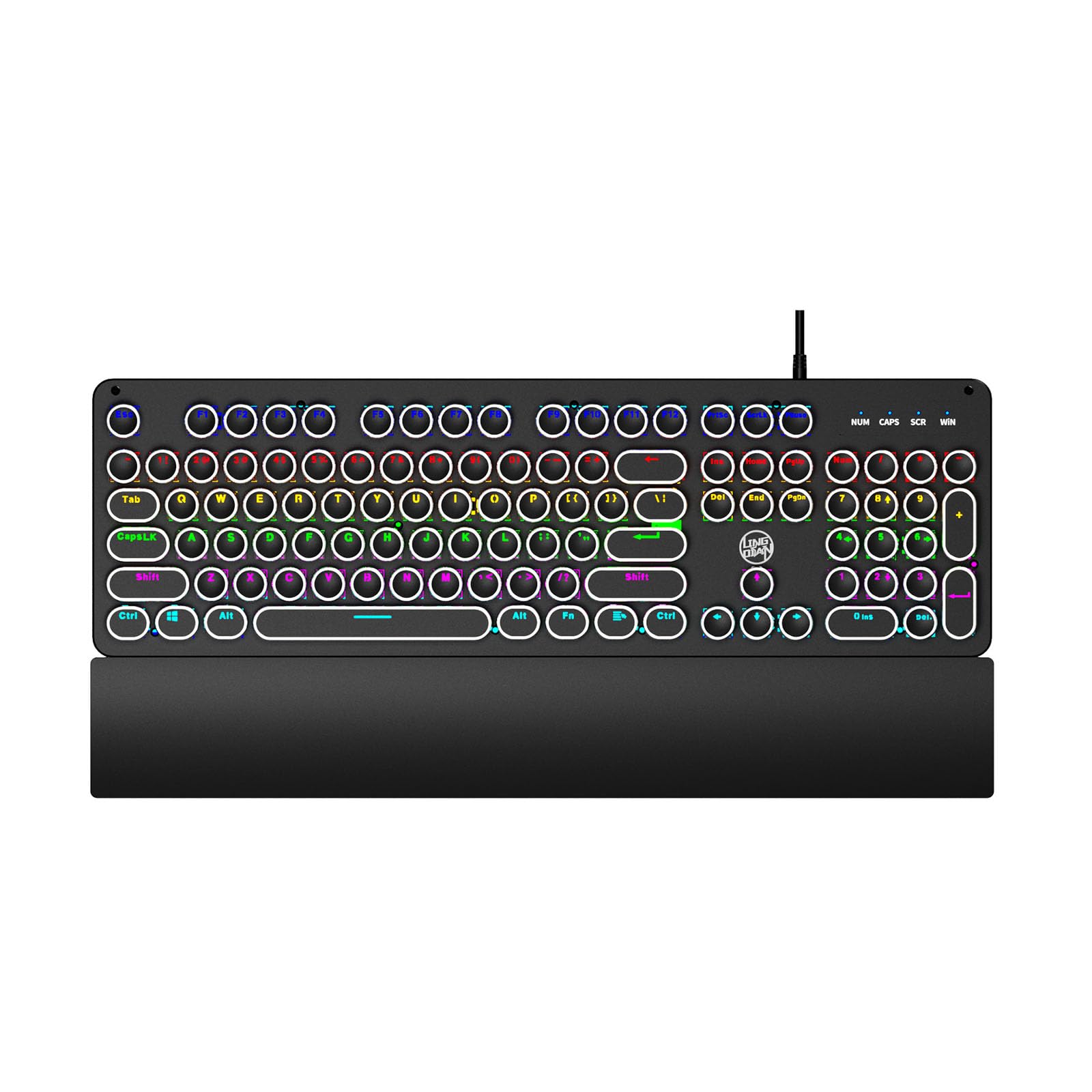 LED beleuchtet mechanische Tastatur, Maus, Hintergrundbeleuchtung, Effekte, Hot Swap fähige Schalter, ABS Tastenkappen, Drahttyp C Verbindung, Punk Draht, Tastatur Maus Kombination, LED