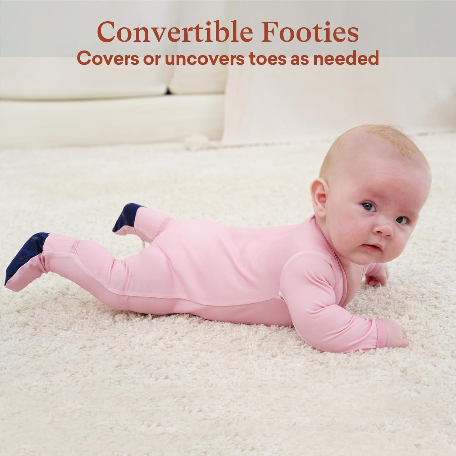 Baby Zipper Footies Pajamas, One-Piece Zip Front Jumpsuit for Boys Girls, Newborn to 24 Months - Image 4