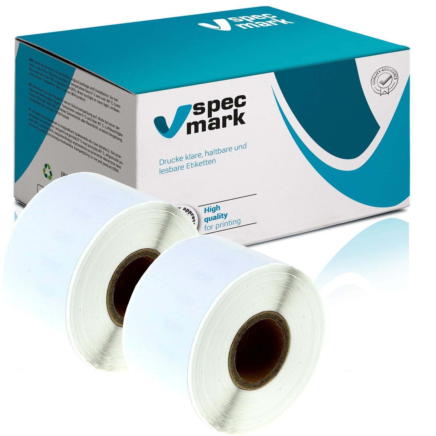specmark Etiketten kompatibel mit DYMO 99018 38mm x 190mm S0722470 110 Stück - Bild 16 von 40