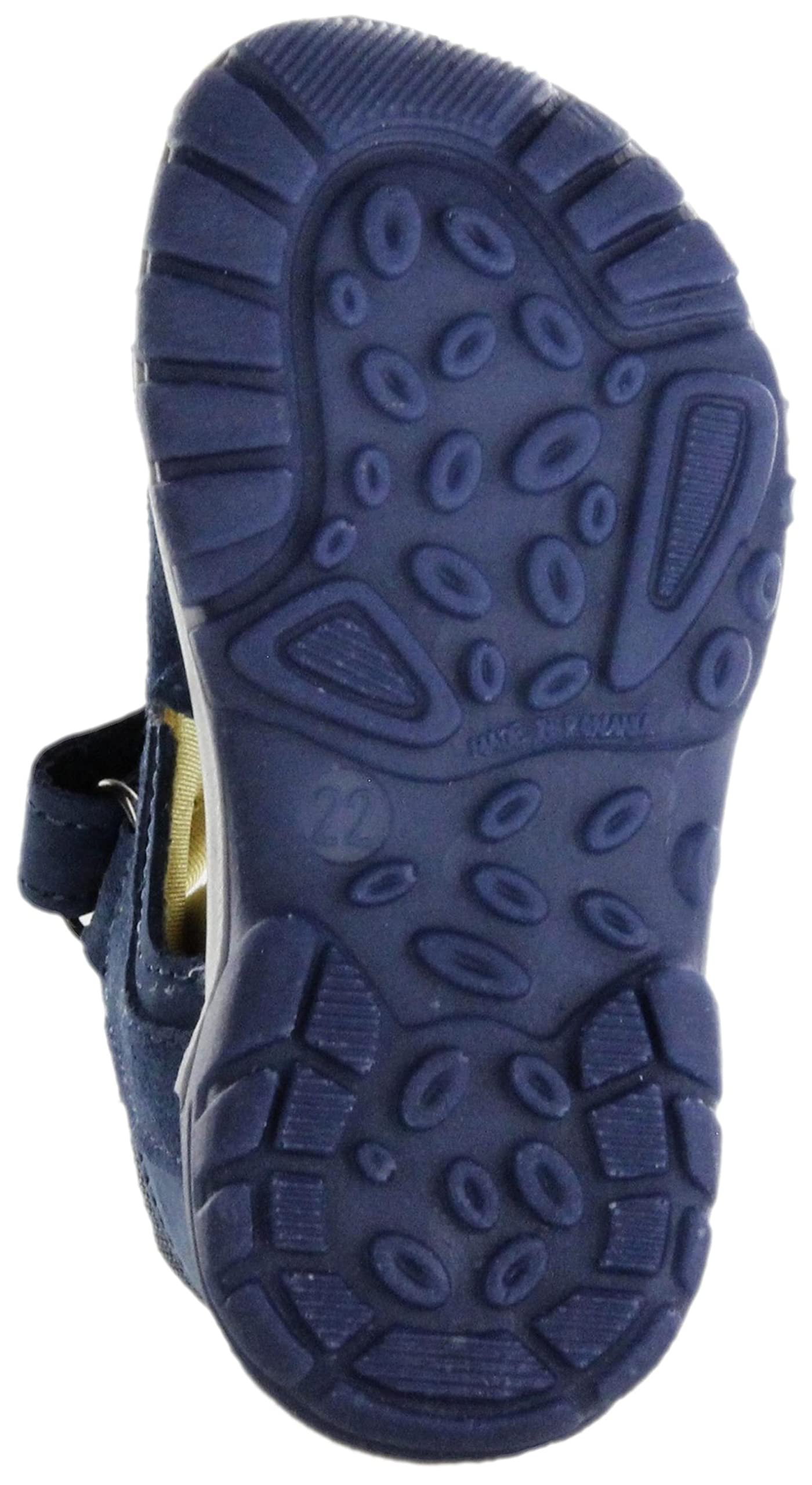 Jela Bambini primi passi sandali in pelle blu ragazzi scarpe ERSA, Blu, 22 EU