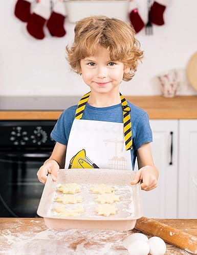 Miniatura 7 de WERNNSAI Delantales artísticos para cocinar, delantal de pintura para niñas y niños