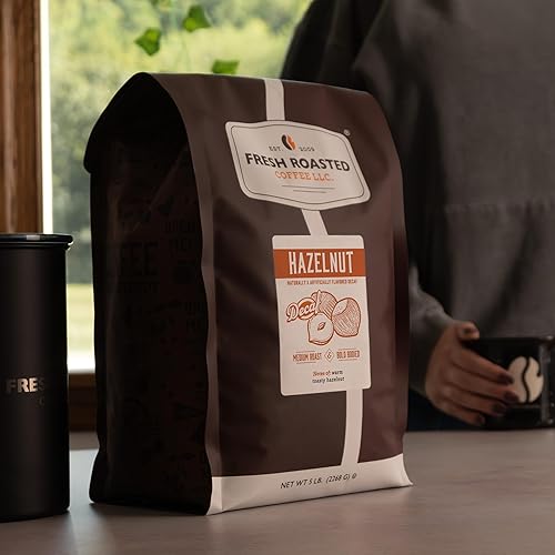 Vista 208 de Café tostado fresco, descafeinado de agua suiza orgánica Sumatra, 5 libras (80 onzas), Kosher de comercio justo, grano entero tostado medio