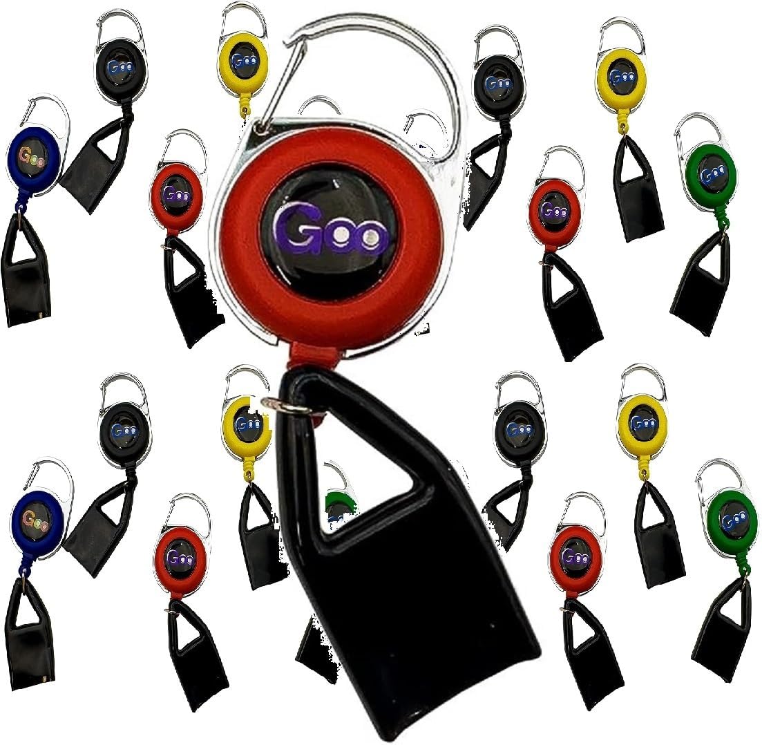 Goo Sticks Lighter Leash (Random Color) (Single Leash) - Retractable Leash Lighter - Single Clip for Convenience - Retractable Lighter Holder Keychain with Clip - Random Color (1 Count)