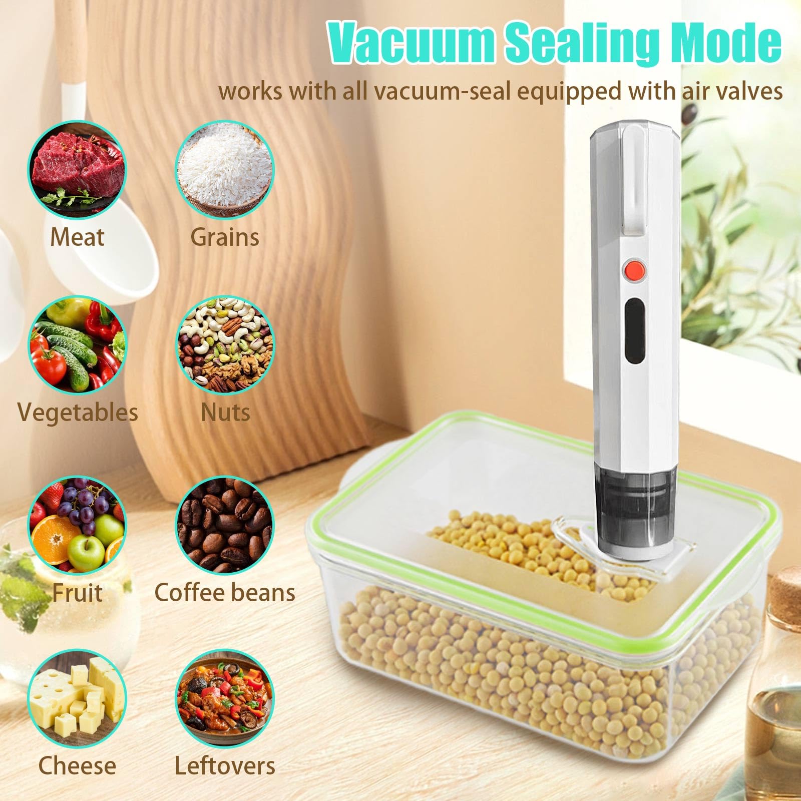 Bolsas de almacenamiento selladoras al vacío, 30 bolsas reutilizables para sellado de alimentos al vacío con máquina selladora al vacío de mano, sin BPA para conservación y almacenamiento de alimentos