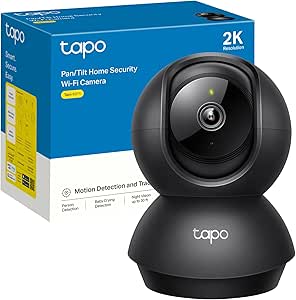 Tapo C211 Indoor Wi-Fi Camera 2K(3MP), Surveillance Camera, Night Vision, Real Time Notifications, Cloud Storage, Baby Cry Detection, Alexa, Google Assistant asin的图片