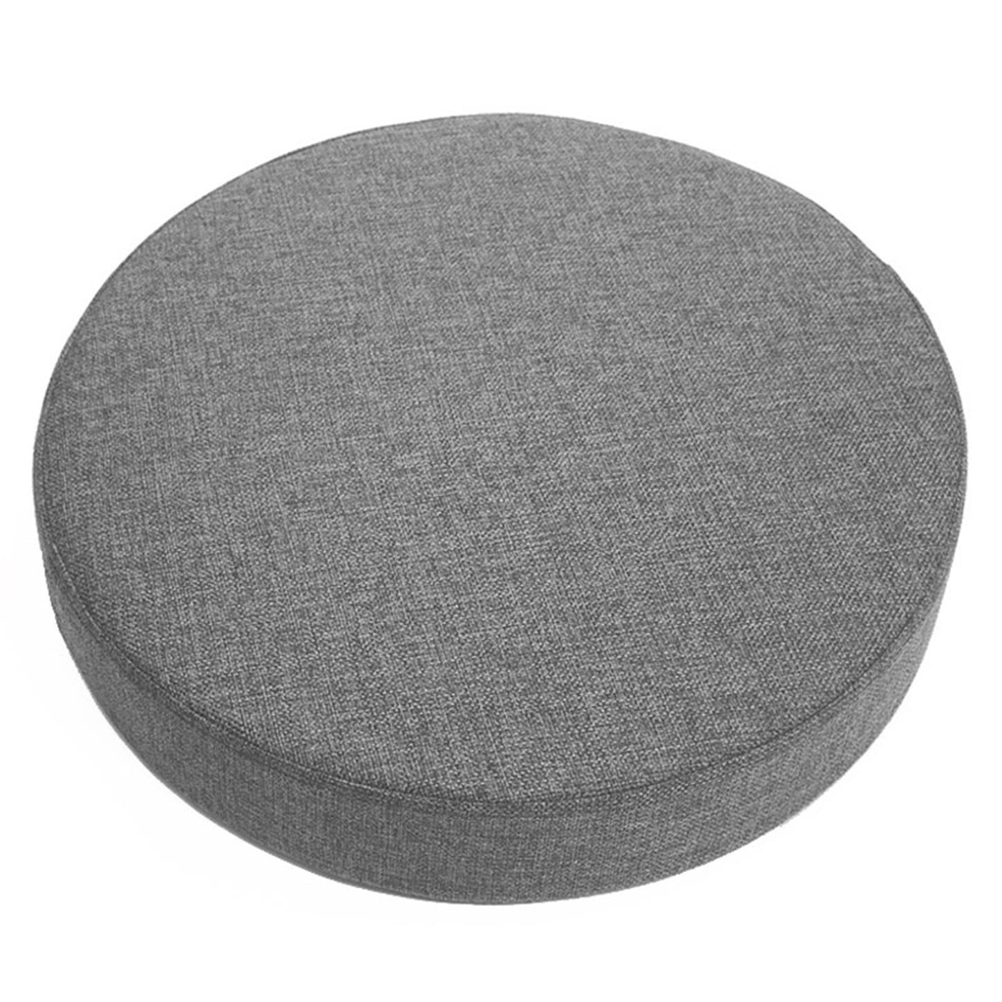 ping bu Round Chair Pads Thick 5/8/10cm Seat Cushion Pad,Dining Garden Chair Cushion Seat Pads Round Stool Cushions for Kitchen Home (40x40x8cm,Light Grey)