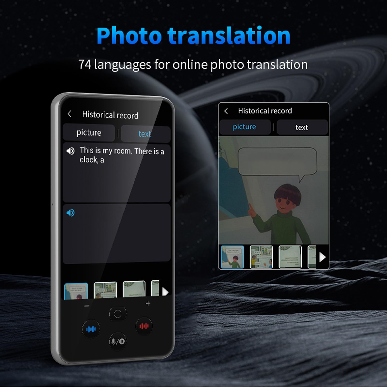 Übersetzergerät, Sprachübersetzergerät mit 1 GB 8 GB 138 Sprachen 2 Wege Echtzeit -Text Offline -Fotoübersetzung 3.97in Touchscreen AI Sprachübersetzersprachen