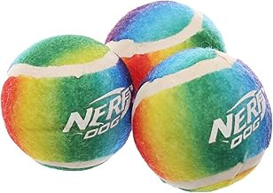 مجموعة كرات مضرب 3 × 1، ثلاث كرات متينة لرياضات المضرب، مثالية للتمرين والتدريب واللعب في الهواء الطلق - متعددة الألوان