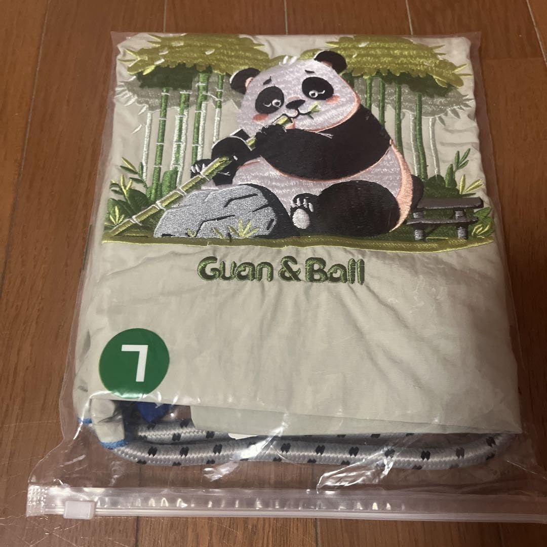 Amazon.co.jp: GUAN&BALL エコバッグ パンダ刺繍Lサイズ