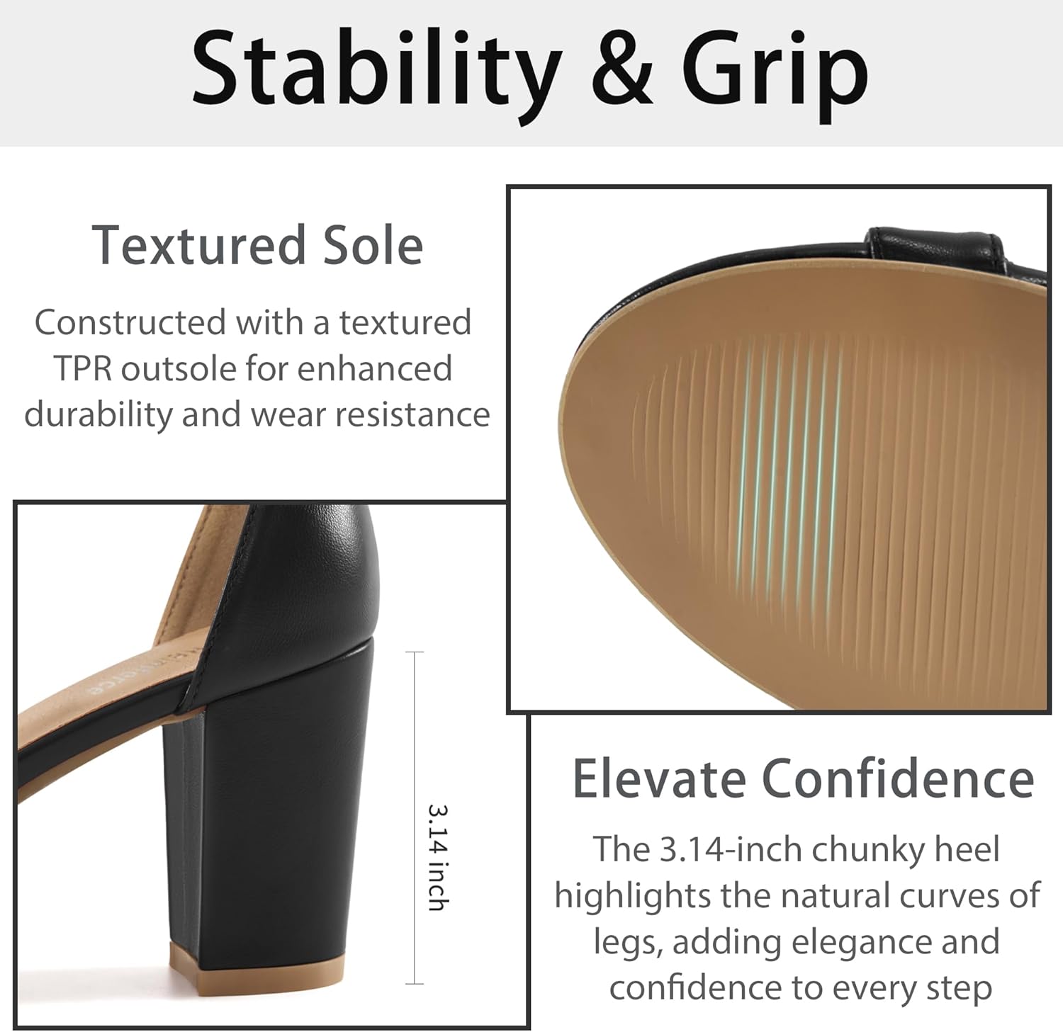 Comfortable Block Heels for Women: 3.14" Stable Walk for Confidence on Wedding - Elegant Bow Ankle Strap & Cushioned Insole for Bride & Bridesmaids - Image 6