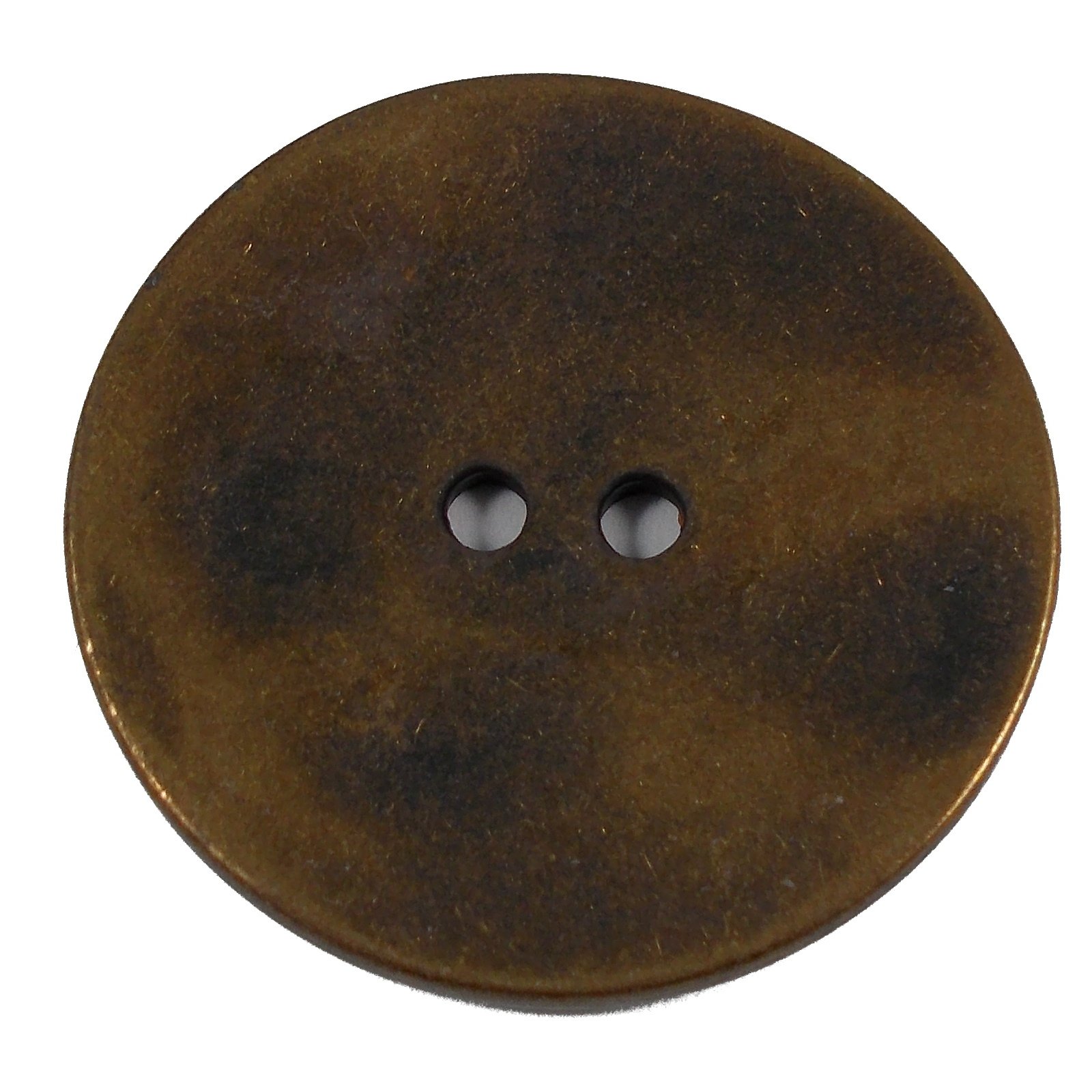 Metal Round Circle Buttons Pack of 1 (20mm, Brass)
