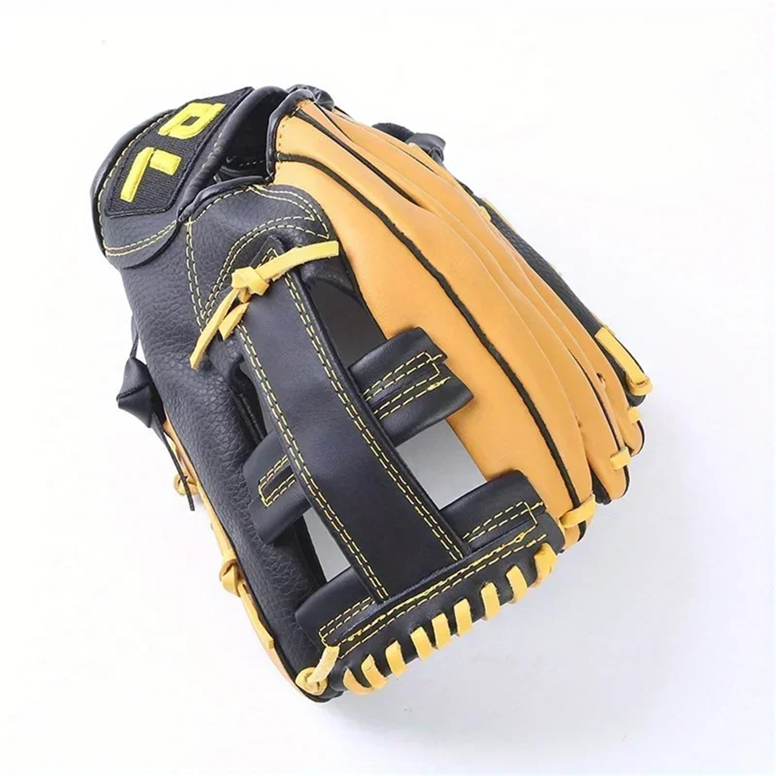 Doppellagiger Baseball- und Softball-Handschuh aus Rindsleder, Wurf- und Empfangshandschuh für Feldübungen und Wettkampfspiele