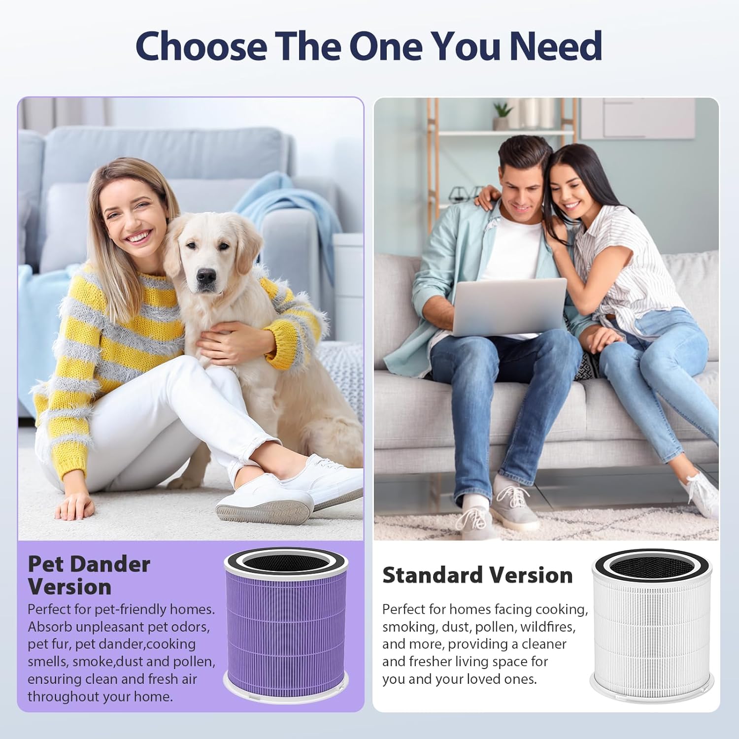 2 Pack AP301 Pet Care Replacement Filter, Only Compatible with Dayette & JOWSET AP301 AP302 Air Purifier, Designed for Pet Odors, NOT FOR AP201 AP303 AP304 AP401 AP402 AP403 AP403 Air Purifier - Image 7