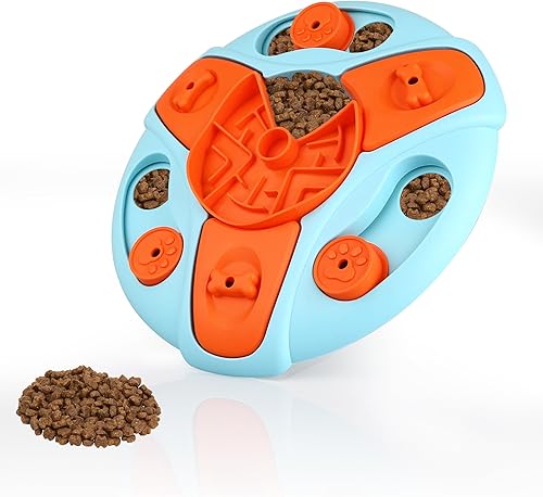 ZALBYUY Juguetes de rompecabezas para perros, rompecabezas de alimentación lenta, juguetes interactivos para entrenamiento y estimulación del