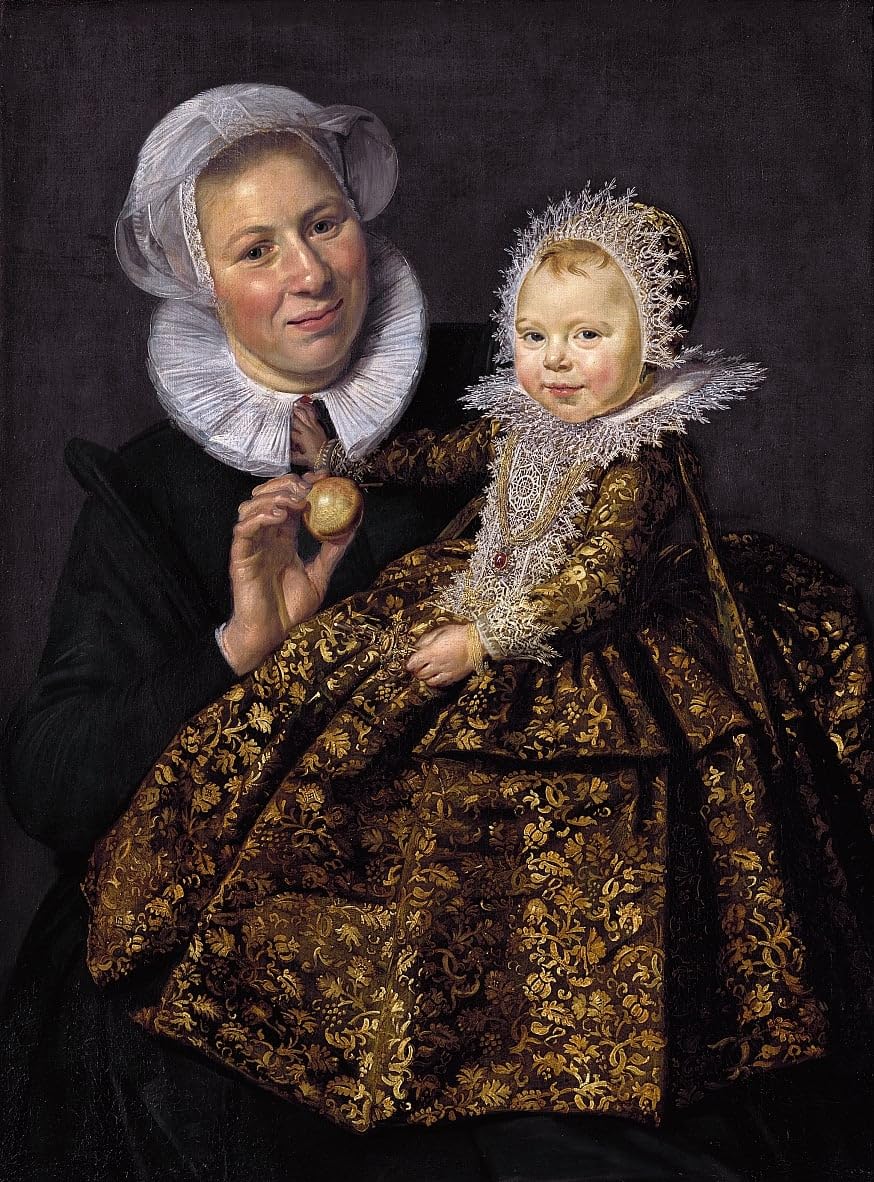 Tableau l'infirmière avec l'enfant Frans Hals Impression d'art 60x90cm - 5