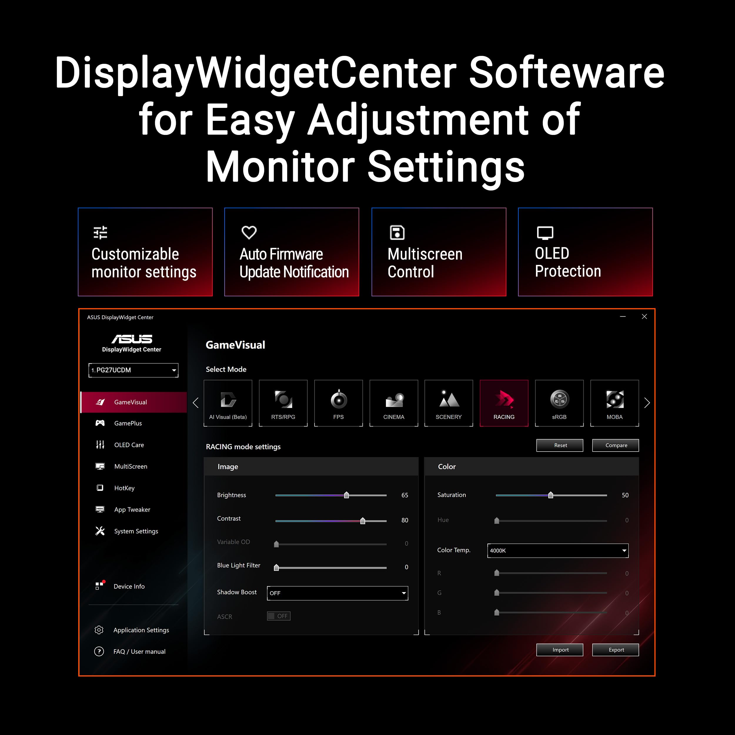 ASUS ROG Swift OLED PG27UCDM - OLED-Monitor - Gaming - 68.6 cm (27")