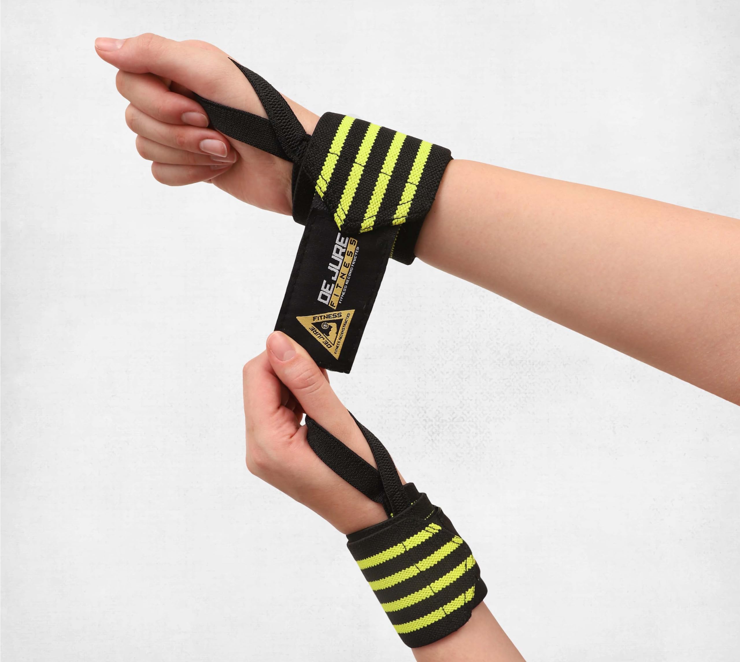 De Jure Fitness Wrist Band for Gym Workout, Wrist Supporter for Gym, Gym Wrist Support for Men & Women with Thumb Loop Straps, Made of Velcro and Elastic Band (Green-Black, Set of 2) (B0CKR9KNFW) Amazon Price History, Amazon Price Tracker