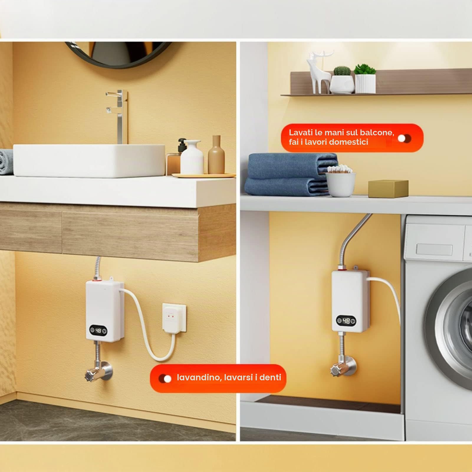 Macchina per il riscaldamento dell'acqua scaldabagno elettrico istantaneo scaldabagno elettrico istantaneo a conversione di frequenza 220 V 3400 W per bagno Zbiorniki gorącej wody