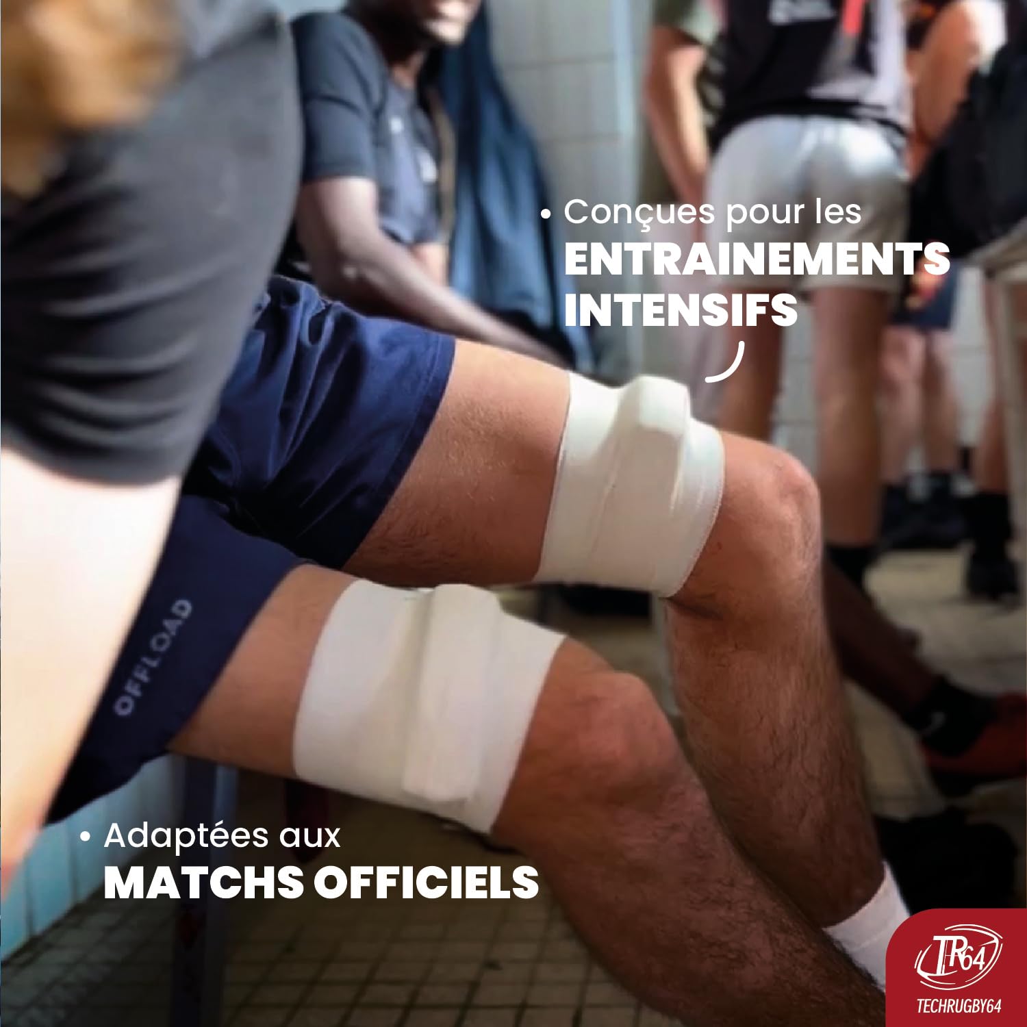 Cales de Touche Rugby Banane M – Support de Lift pour Sauteur – Accessoire Rugby Fabriqué en France – Cales Ergonomiques Flexibles pour Entraînement et Match – Paire