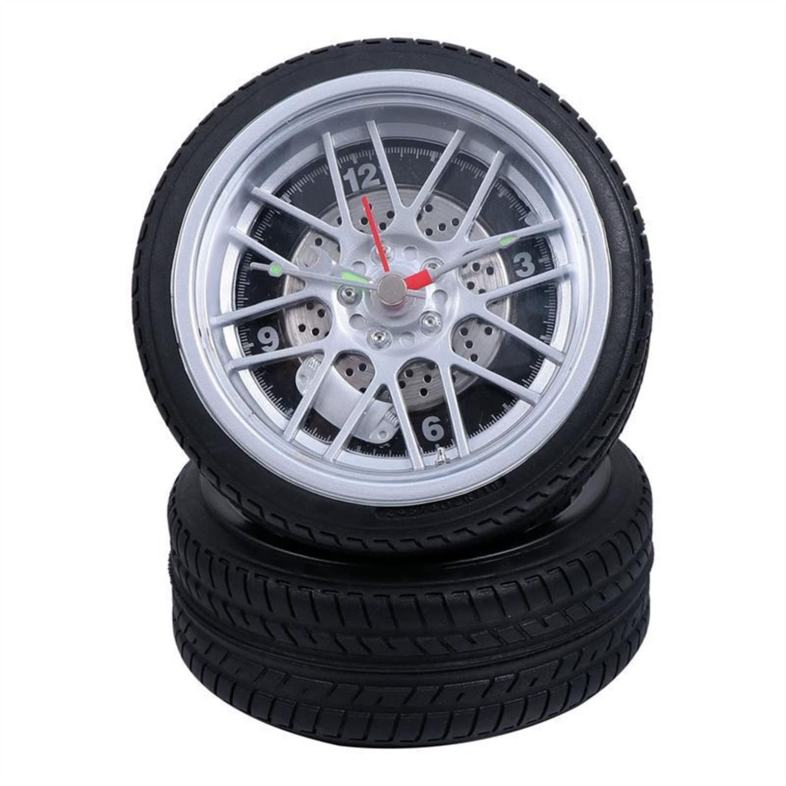 XXXXW Desk Clocks Tyre Design Clock Tabletop Clock Creative Desktop Clock Home Bedroom Alarm Clock Bedside Wake-Up Clock Home Decor Home Décor