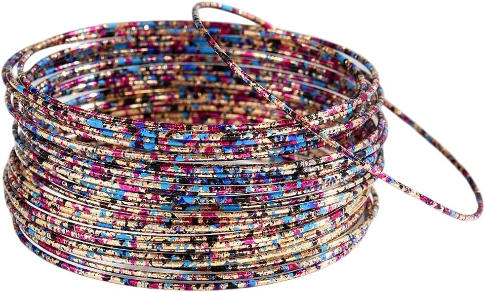 Glitter Stackable Bangle Bracelets Layered Stacking Bracelets for Women Daily Jewelry Gift