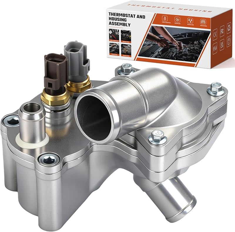 Carcaça da válvula termostática em alumínio ISINSWIFT para Ford Explorer, Sport Trac, Ranger e Mazda B4000 – 1 conjunto