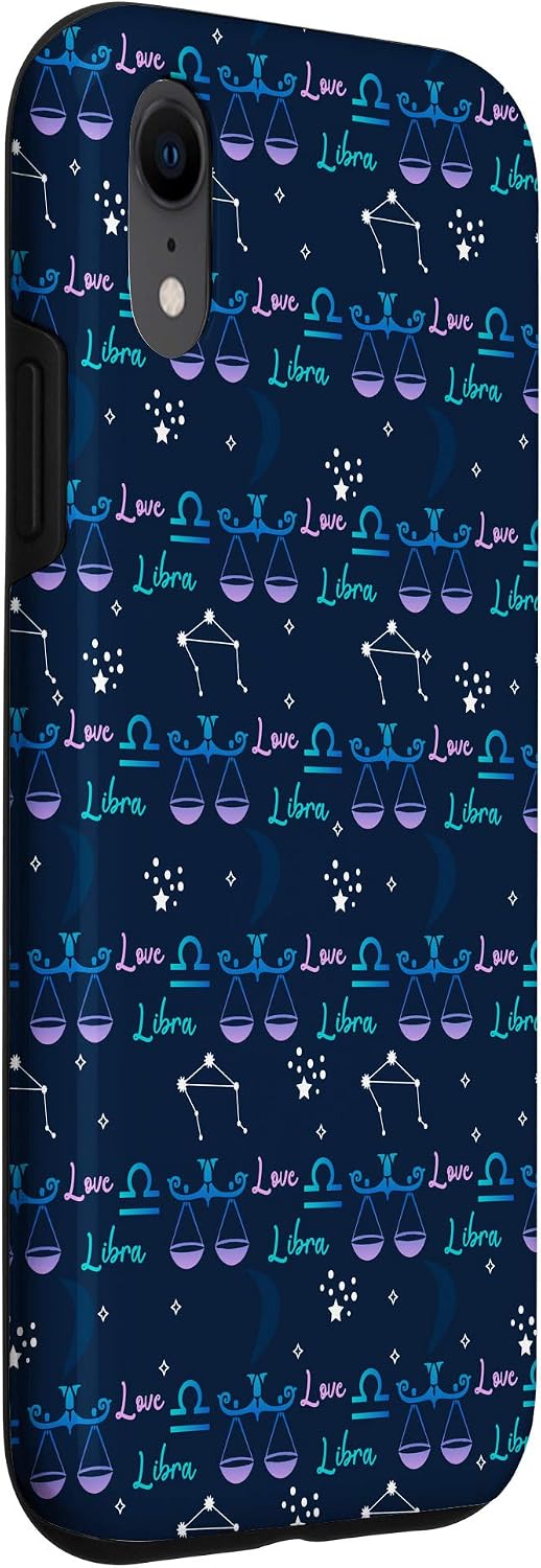 iPhone XR Libra Stars Zodiac Horoscope Astrology Constellation Gifts Case