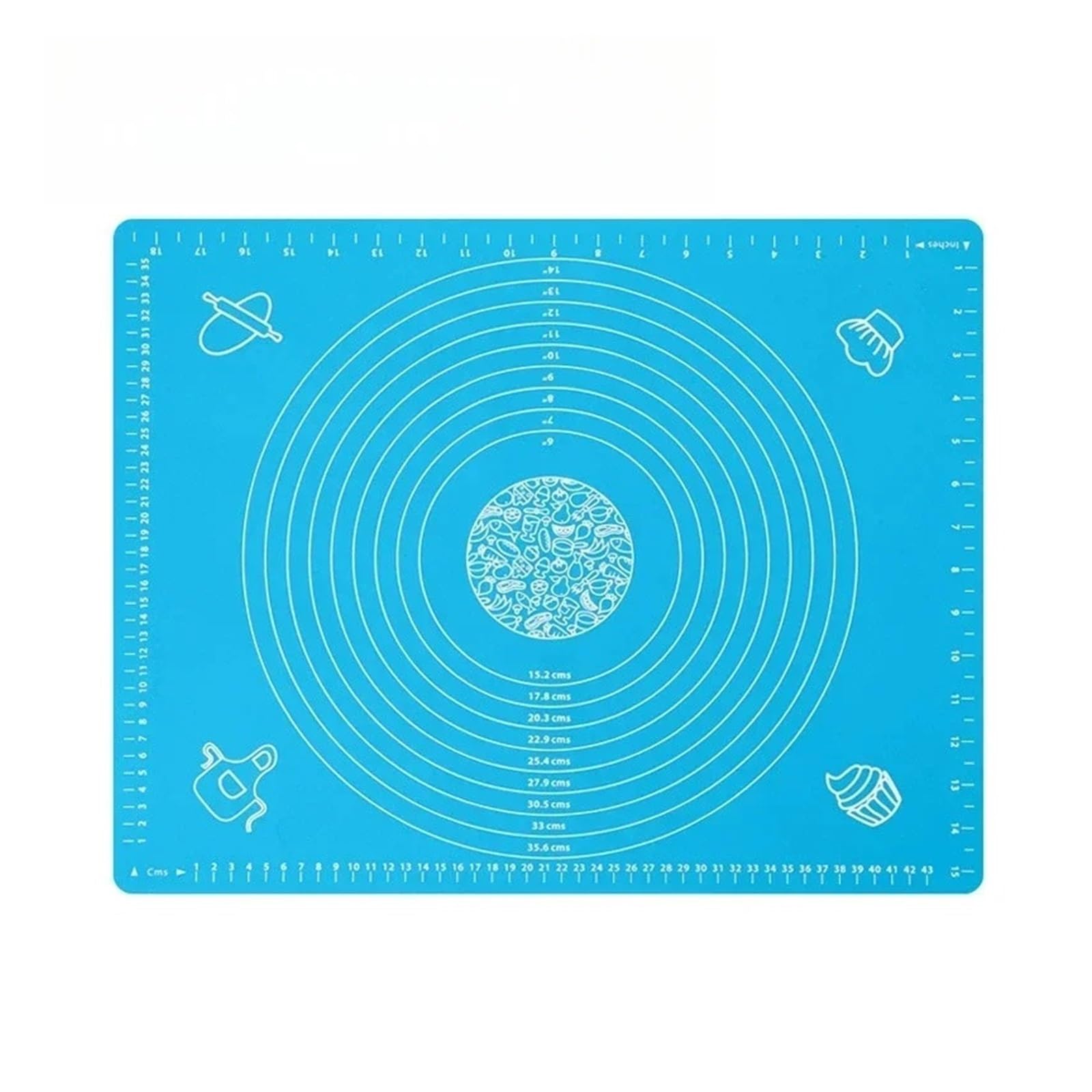 Silikon-Backmatte for Brot, Gebäck und andere Backwaren – Antihaftbeschichtung, Küchenzubehör, Kochutensilien, Backformen(BLUE,65x45cm)