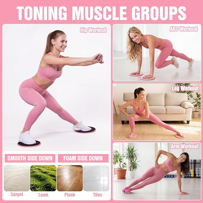 Kit de Pilates con Mat Plegable, Equipo Portátil para Casa, Rosa miniatura 7