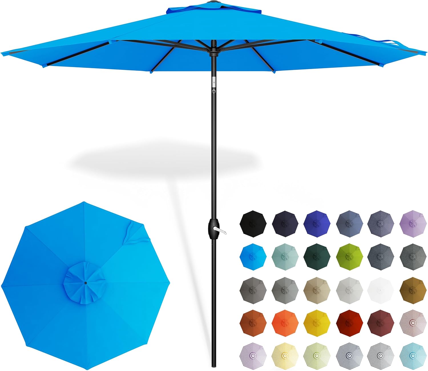 Midtown Umbrellas The Lean 6 Feet Outdoor Umbrella With