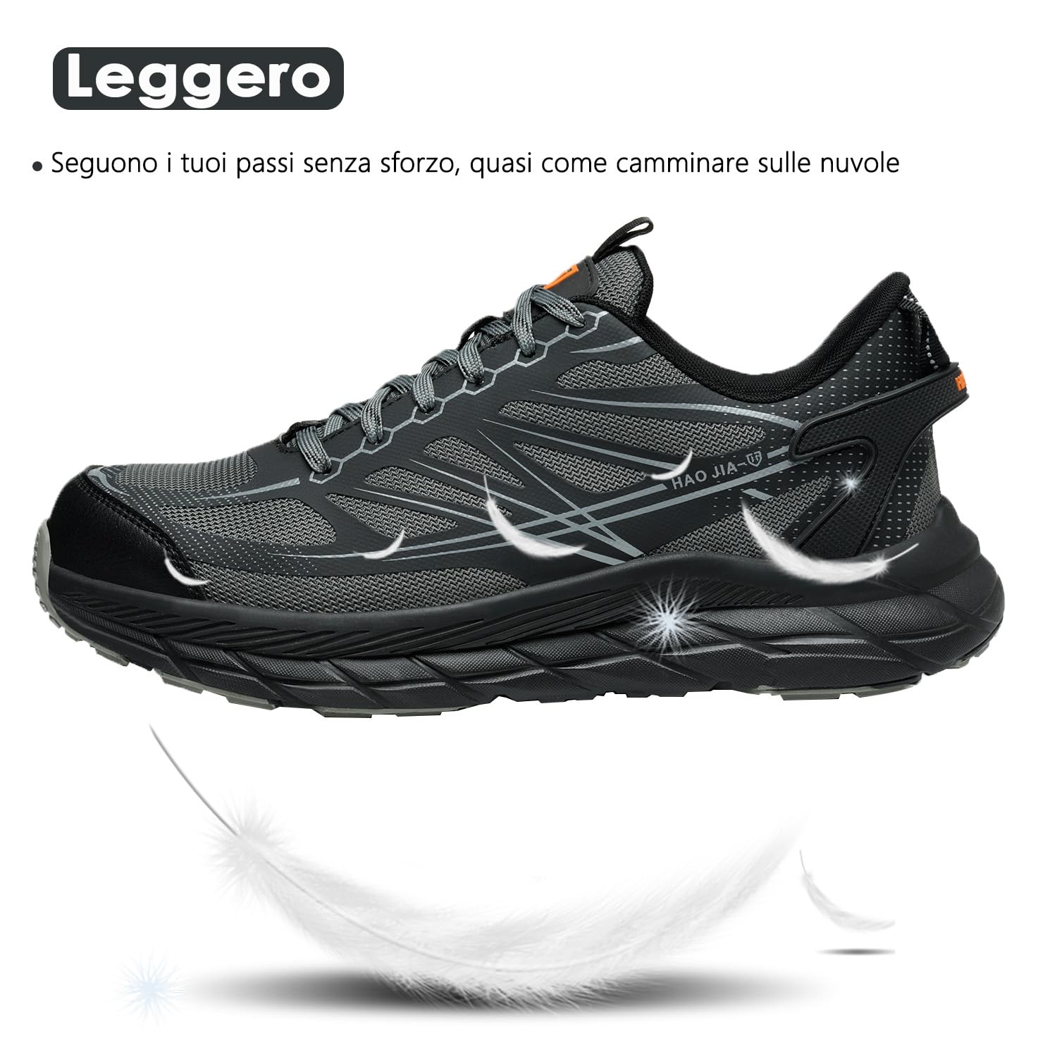 RUGNOR Scarpe Antinfortunistiche Uomo Donna Estive Scarpe Antinfortunistica Leggere Comode Traspirante Scarpe da Lavoro EU 37-46