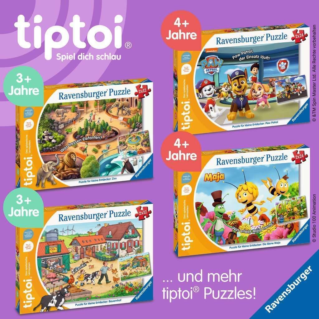 Ravensburger tiptoi Puzzle 00138 Puzzle for Little Explorers: Waste Collection, Children's Puzzle from 3 Years, for 1 Player