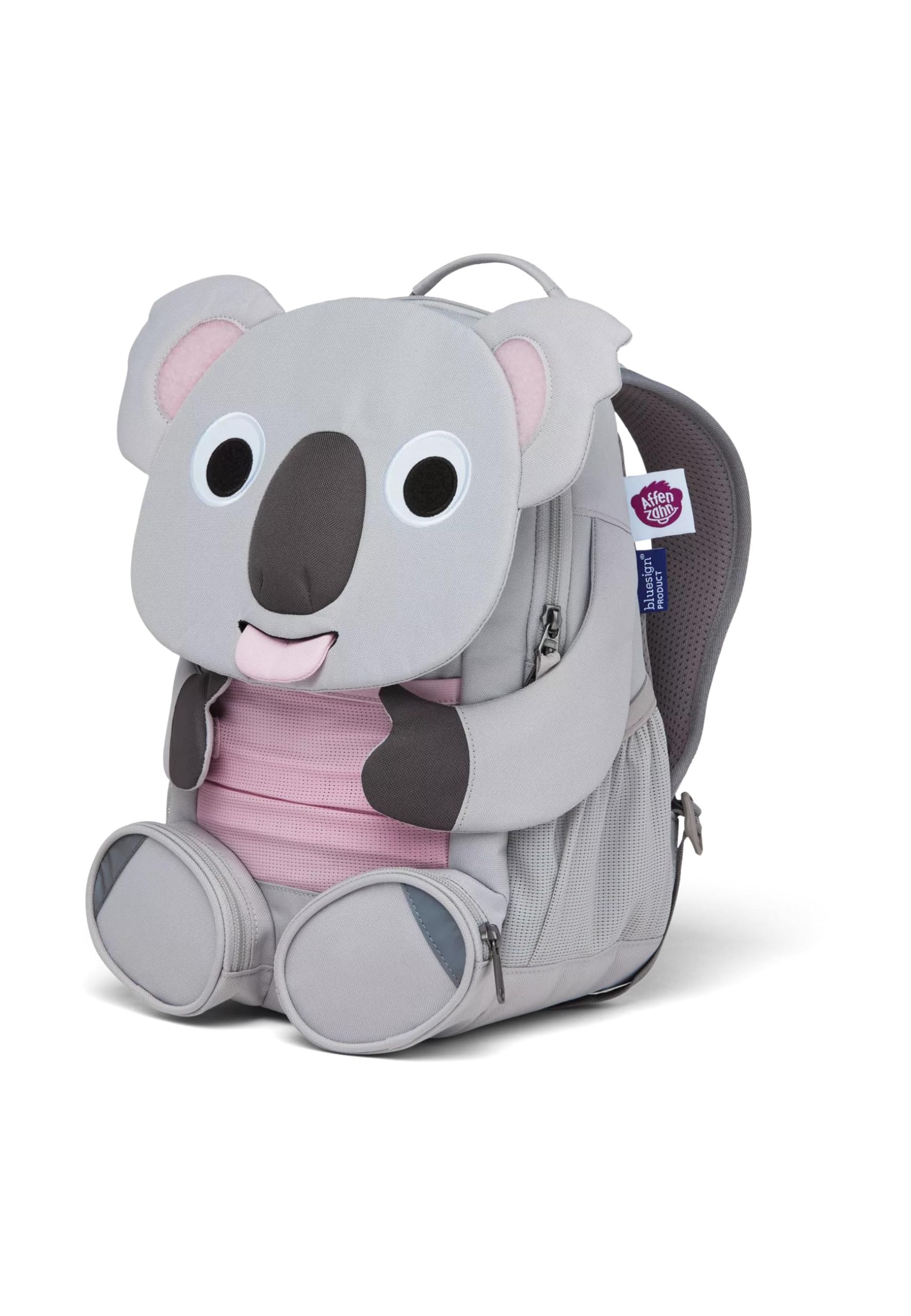 Affenzahn Kinderrucksack Großer Freund Koala - Grau | Kindergartenrucksack für Kinder von 3 bis 5 Jahren mit funktionalem Design und 8 L Volumen für den täglichen Einsatz