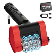 Electric Grill Brush Outdoor for Grill, 2026 Unique Stainless Steel Chain Brush Head-No Blind Spot Cleaning, No Bristle Shedding Cordless Rechargeable BBQ Grill Cleaner for Grates, Gifts for Men Dad