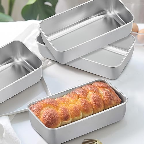 Miniatura 10 de TeamFar Sartenes para hornear pan, de 9 x 5 pulgadas, molde para pan de carne de acero inoxidable para cocina en casa, saludable y duradero, apto