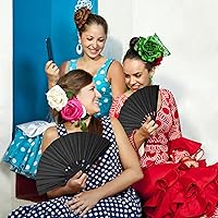 Vista 6 de Abanicos de mano, varillas de bambú para baile de línea, plegables, estilo chino, manualidades, plegables, encantadores, estilo retro, grandes