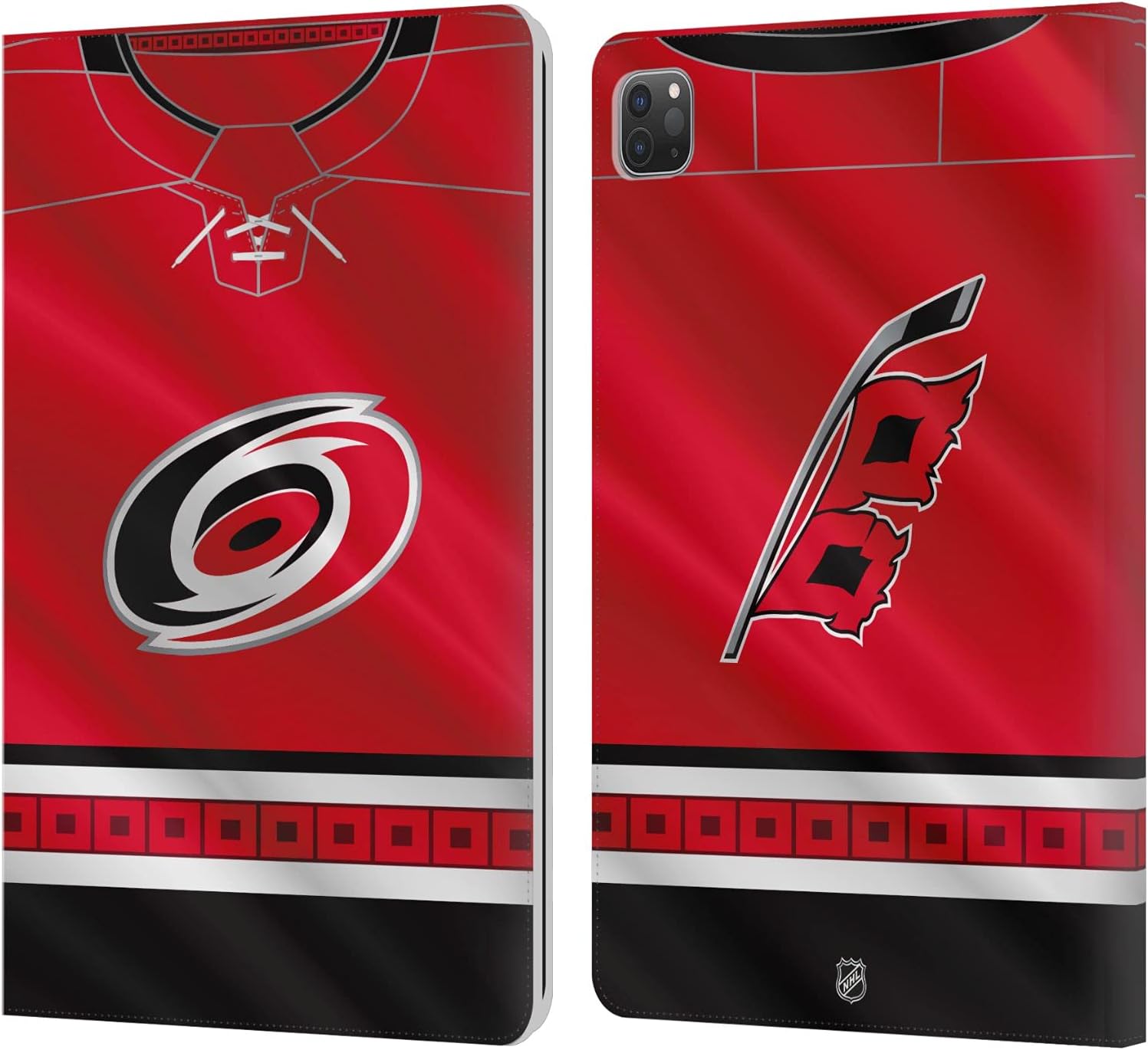 Head Case Designs Officially Licensed NHL Jersey Carolina Hurricanes Leather Wallet Case Compatible with Apple iPad Pro 11 2020/2021 / 2022