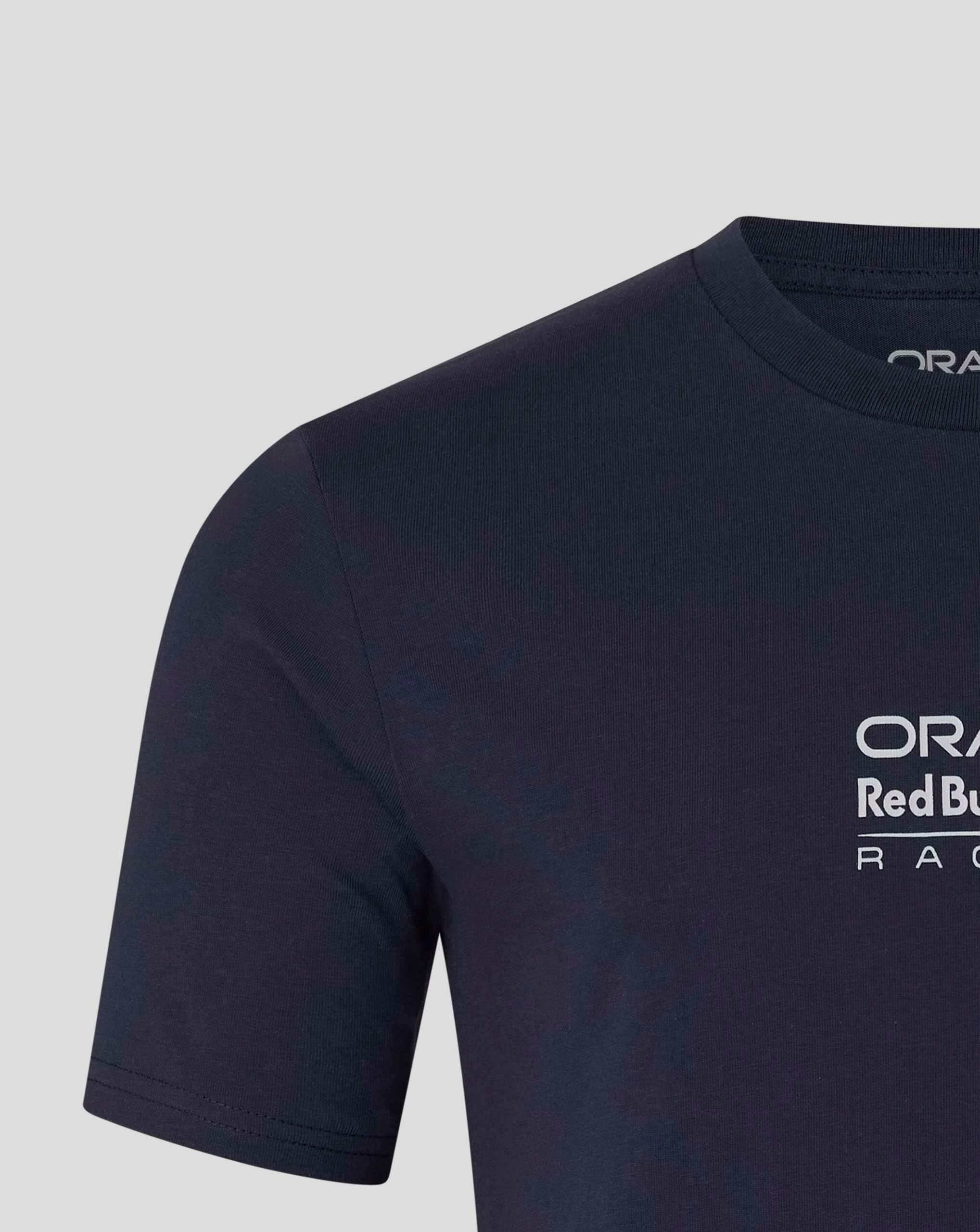 Red Bull Racing F1 Team Offizielles Castore 2026 Merchandise RBR Team Bulls Logo Graphic T-Shirt Tee Night Sky Blue