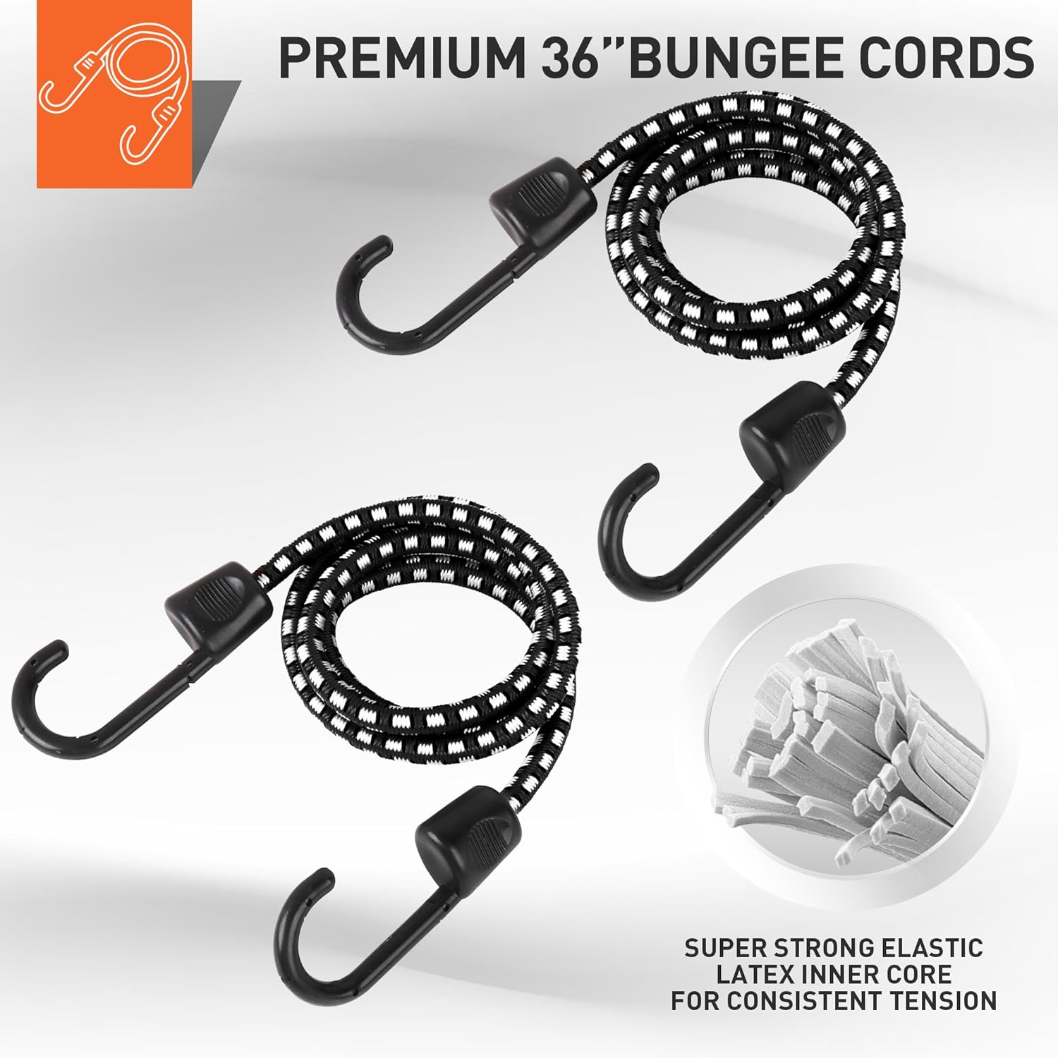 HORUSDY Ratchet Straps, 2,200 LB Break Strength, 4-Pack 15FT Ratchet Tie Down Straps Set for Motorcycle Straps Tie Downs, Appliances, Lawn Equipment, Cargo Straps for Trucks. (Black) - Image 6