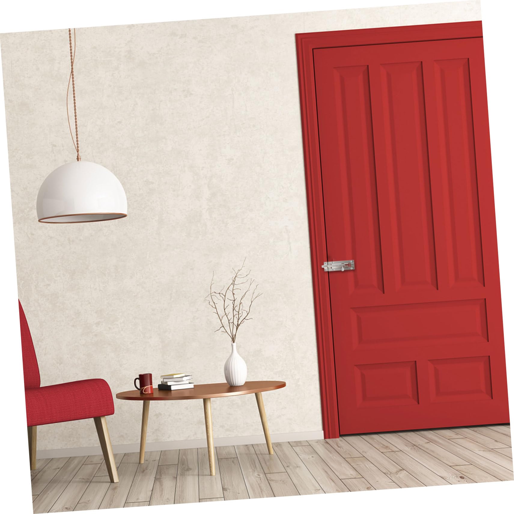 Artibetter 6pezzi Serratura Scorrevole Acciaio Inossidabile Per Sicurezza Di Porte e Armadietti Facile Da Installare e Resistente Alla Chiavistello Per Casa e Hotel